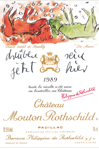 1989 red wine gift – Château Mouton Rothschild 1989