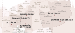 Domaine de la Romanée-Conti vineyards map