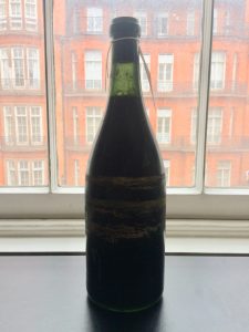 Bottle of wine from the wreck of the SS Kyarra