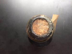 Bottle of wine from the wreck of the SS Kyarra