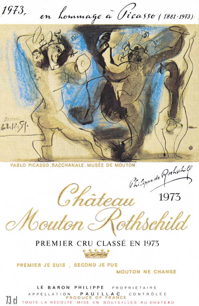 1973 red wine gift – Château Mouton Rothschild 1973