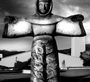 view of a statue at Opus One in Napa Valley