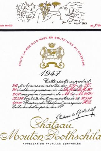 Where to buy 1947 red wine – Arden Fine Wines has 1947 Château Mouton Rothschild