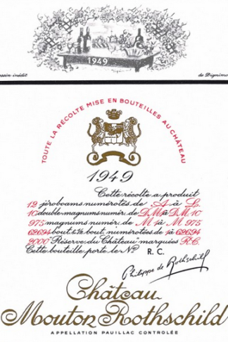 Where to buy 1949 red wine – Arden Fine Wines has 1949 Château Mouton Rothschild