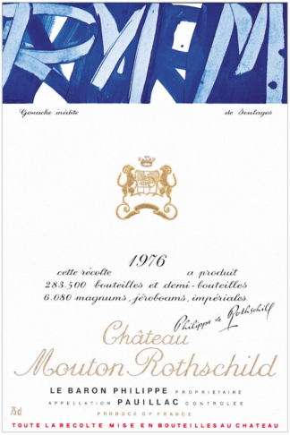 1976 red wine gift – Château Mouton Rothschild 1976