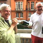 James Simpson, Master of Wine and MD of Pol Roger Portfolio, with Stuart George. MD of Arden Fine Wines