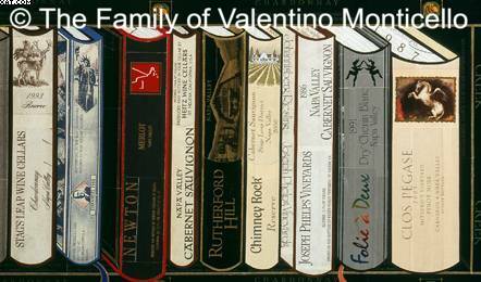 California Wine Library detail by Valentino Monticello