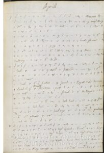 Item-3-Manuscript-Samuel-Pepys’s-Diary-10th-April-1663