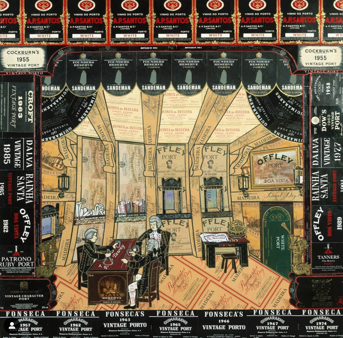 Vintage Port labels by Valentino Monticello