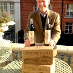 Stuart George with Chene Bleu wines