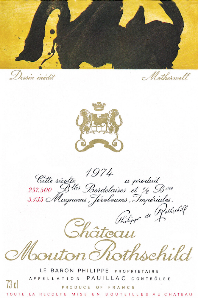 1974 red wine gift – Château Mouton Rothschild 1974
