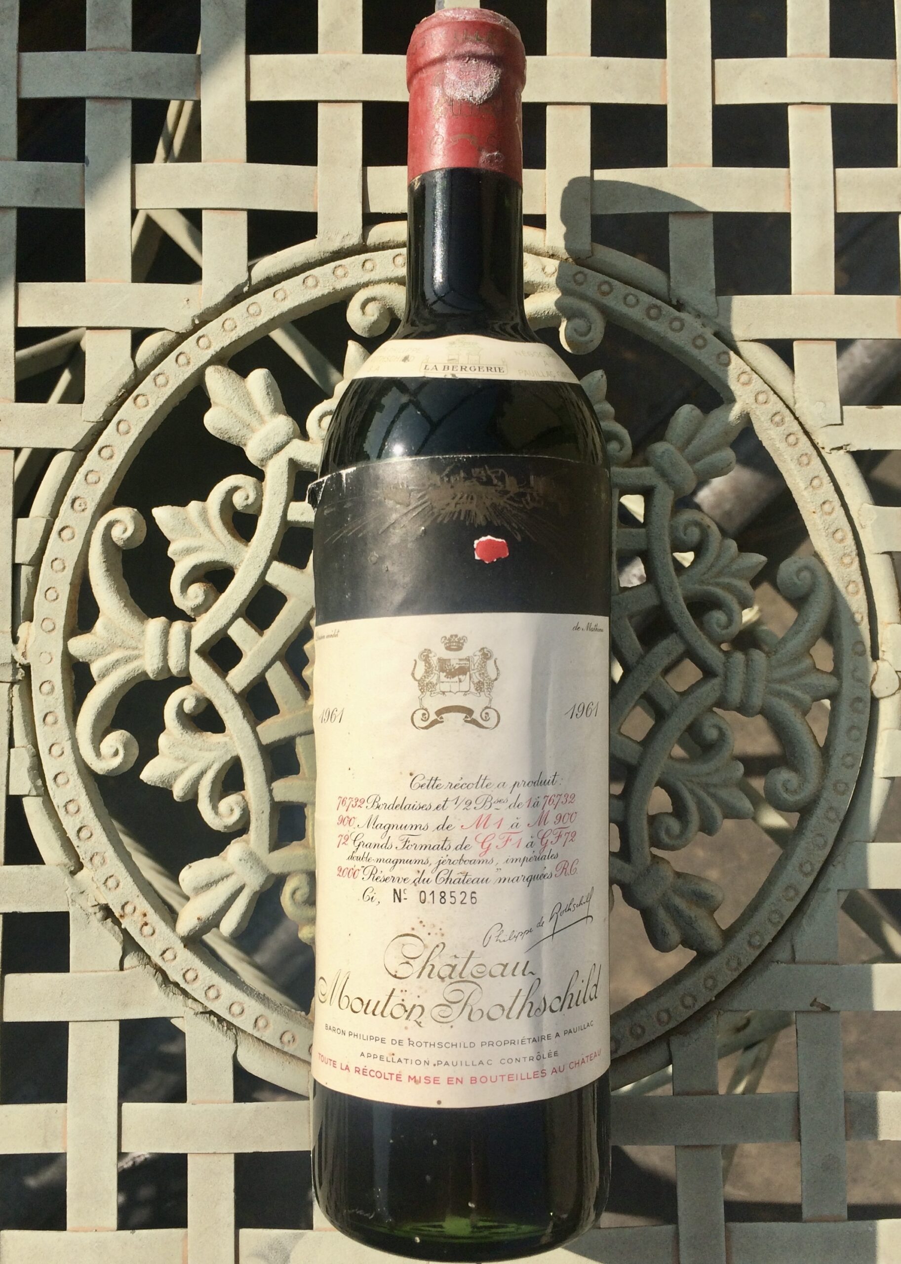 1961 Chateau Mouton Rothschild