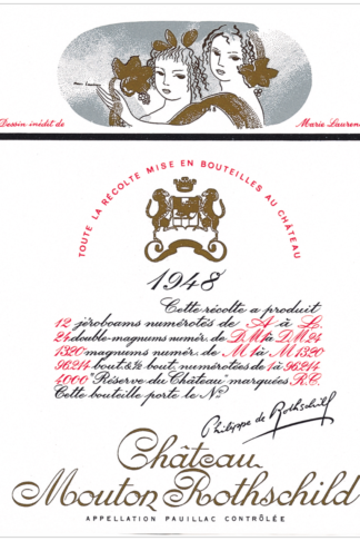 Where to buy 1948 red wine – Arden Fine Wines has 1948 Château Mouton Rothschild
