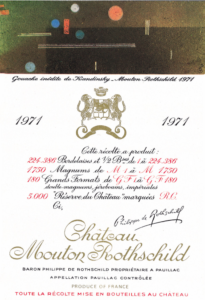 1971 red wine gift – Château Mouton Rothschild 1971