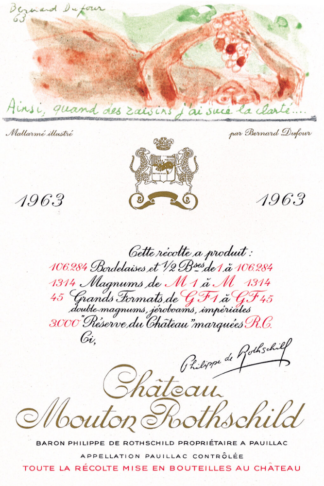 Where to buy 1963 red wine – Château Mouton Rothschild 1963