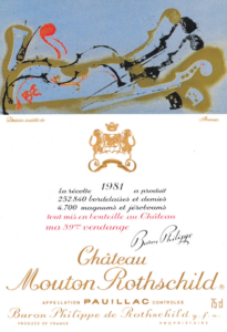 1981 red wine gift – Château Mouton Rothschild 1981