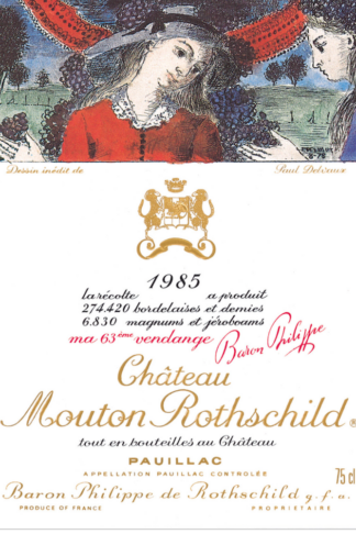 1985 red wine gift – Château Mouton Rothschild 1985