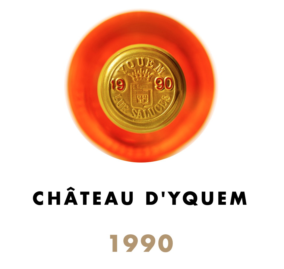 1990 Château d'Yquem Sauternes at Arden Fine Wines in Mayfair, London. Château d'Yquem best years 1990