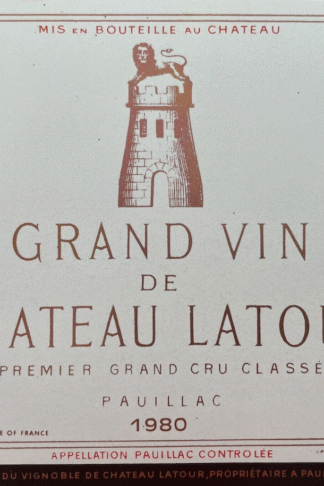 Wine for 40th birthday – Château Latour 1980 at Arden Fine Wines.
