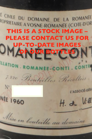 1960 bottle of wine – Domaine de la Romanée-Conti Romanée-Conti 1960