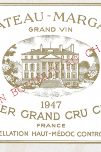 1947 vintage red wine – Chateau Margaux 1947