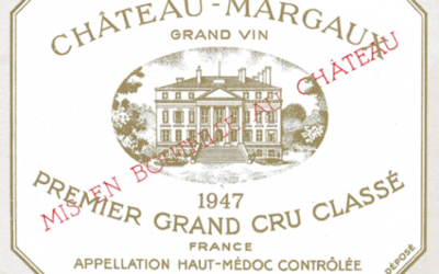 1947 vintage red wine – Chateau Margaux 1947