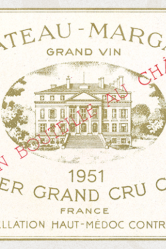 1951 vintage red wine – Château Margaux 1951