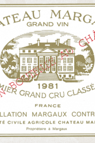 1981 vintage wine at Arden Fine Wines – Château Margaux 1981
