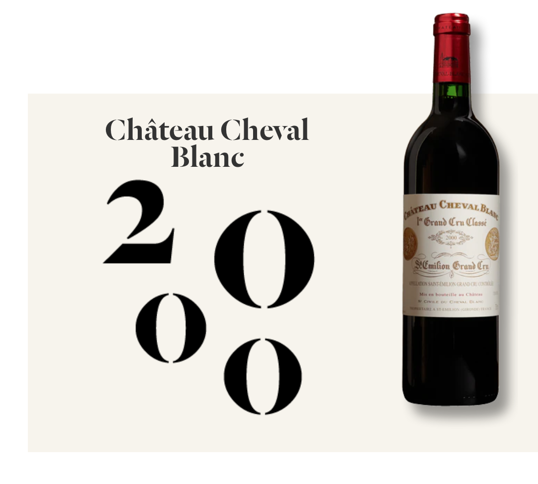 Château Cheval Blanc 2000 for sale at Arden Fine Wines 2000 Bordeaux for sale