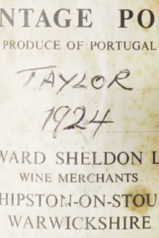 1924 vintage wine for sale | 1924 Taylor’s Vintage Port