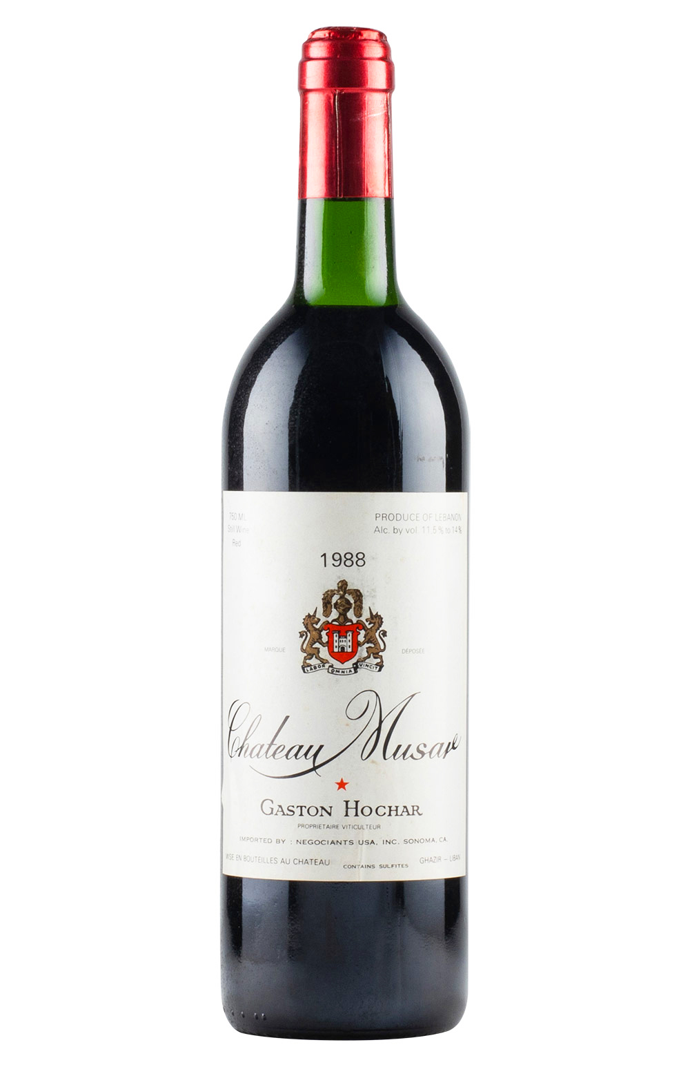 1988 Chateau Musar vintage wine 1988