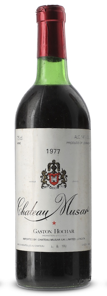 Vintage wine 1977 Chateau Musar