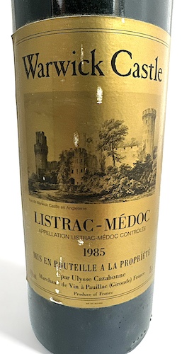 “Warwick may live to be the best of all…” | 1985 Warwick Castle Listrac-Médoc!