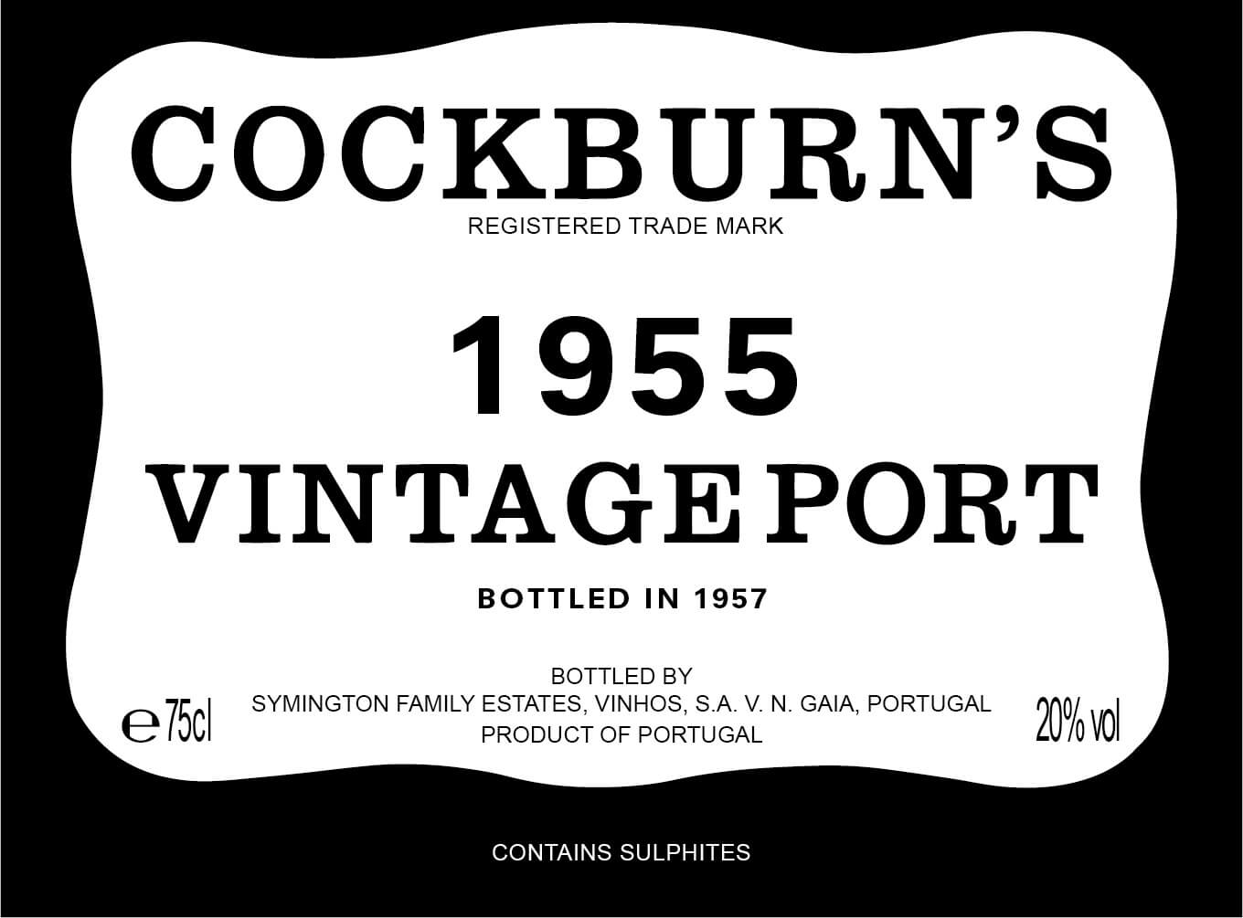 1955 Cockburn’s Vintage Port