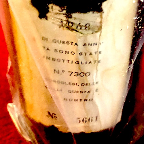 1968 Sassicaia at Arden Fine Wines