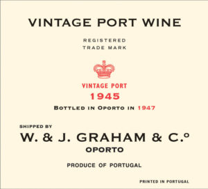 81 year old wine gift – 1945 Graham's Vintage Port from Arden Fine Wines in London.
