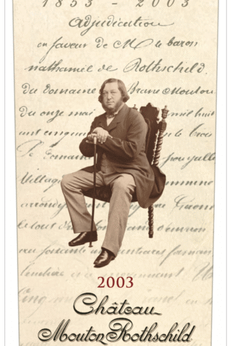2003 Bordeaux wine – 2003 Château Mouton Rothschild label