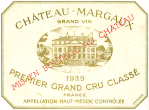 1939 wine gift – Château Margaux 1939