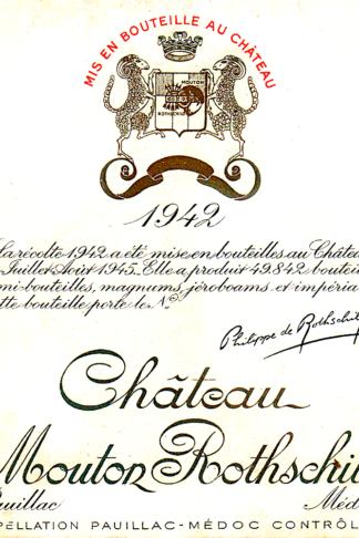 Where to buy 1942 wine – Château Mouton Rothschild 1942