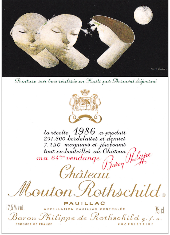 1986 red wine gift – Château Mouton Rothschild 1986