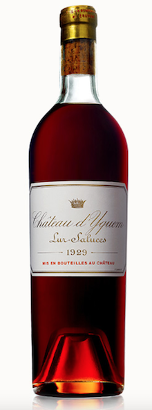 1929 vintage wines for sale Château d'Yquem 1929 Château d'Yquem 1929 price